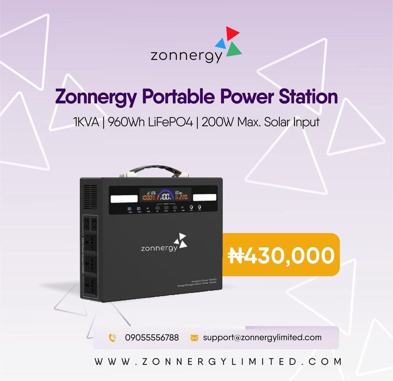 Zonnergy portable power station