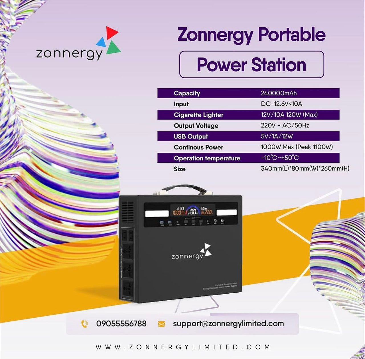 Zonnergy portable power station